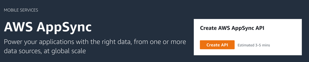 Creating an API takes 3-5 minutes